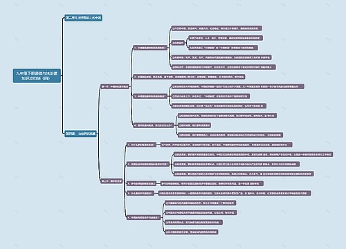 九年级下册道德与法治课知识点归纳（四）