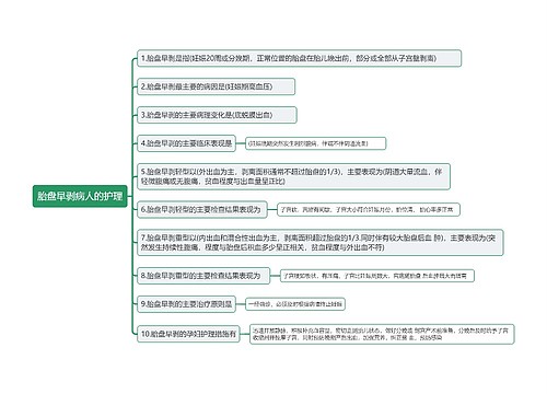 胎盘早剥病人的护理