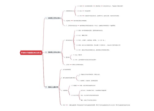 专制时代晚期的政治形态思维导图