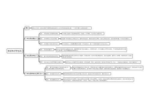 教资考点学生观思维导图