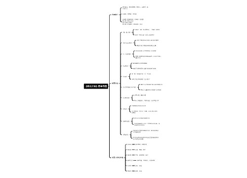 《朝花夕拾》思维导图