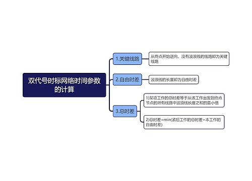 双代号时标网络时间参数的计算