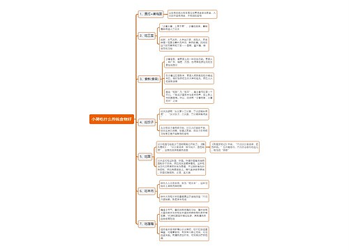 小暑吃什么传统食物好思维导图