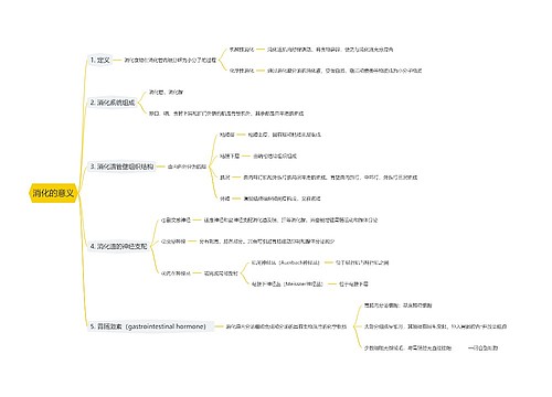消化的意义思维导图