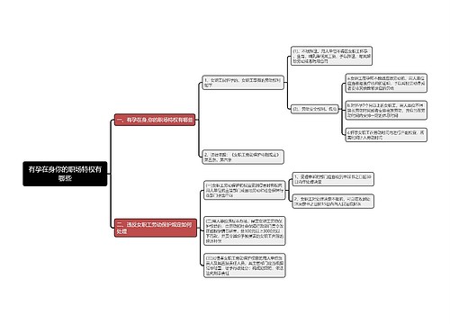 有孕在身你的职场特权有哪些思维导图