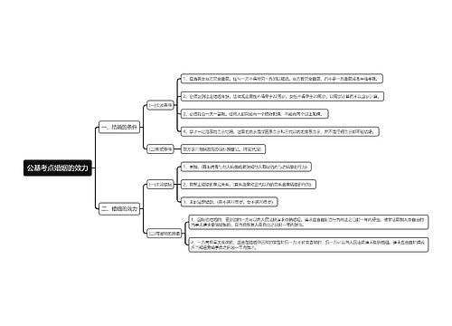 公基考点婚姻的效力思维导图