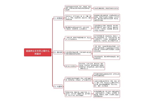 健康养生冬天早上喝什么粥最好思维导图
