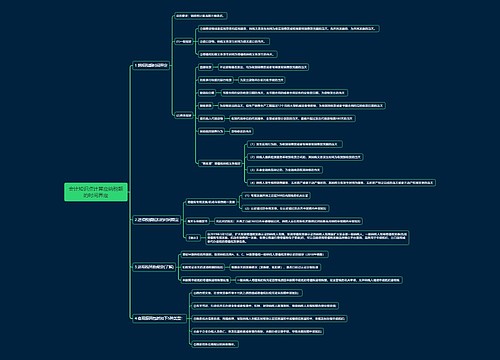 会计知识点计算应纳税额的时间界定思维导图思维导图