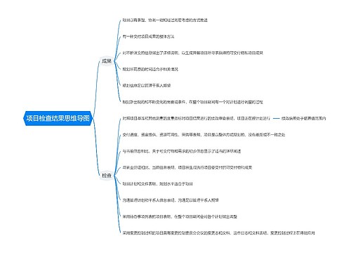 项目检查结果思维导图