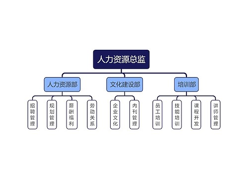 人力资源总监思维导图