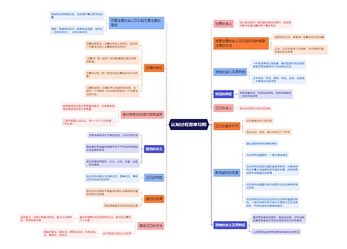 认知过程思维导图