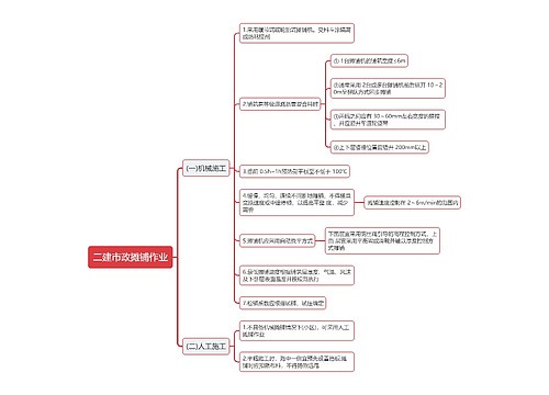 二建市政摊铺作业思维导图