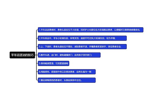 平车运送法的技巧