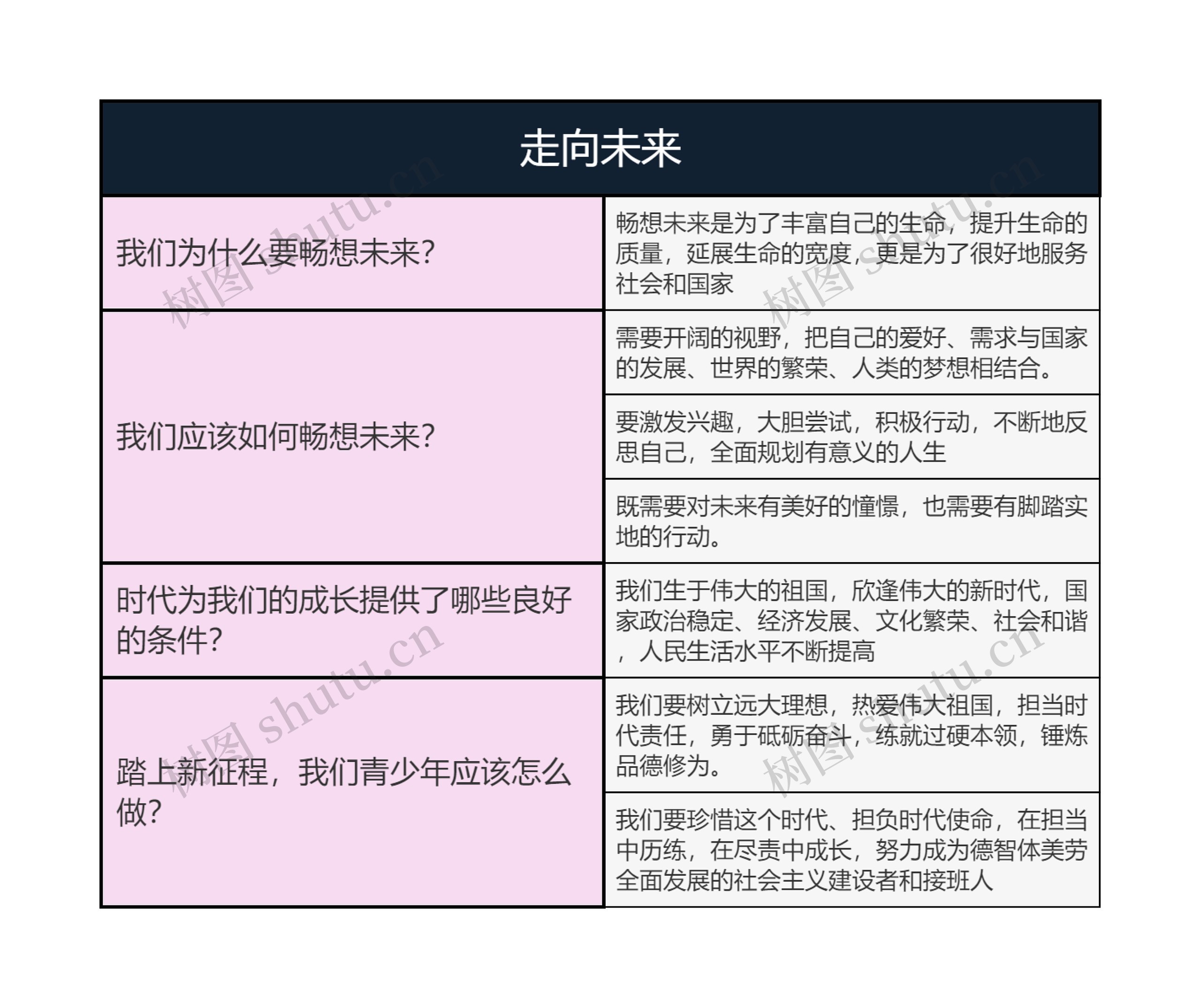 九年级下册道德与法治  走向未来
