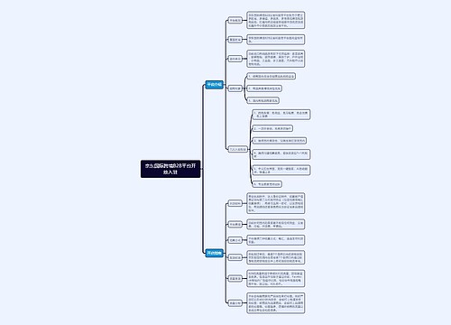 京东国际跨境B2B平台开放入驻思维导图