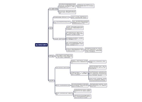 施工现场安全要求思维导图