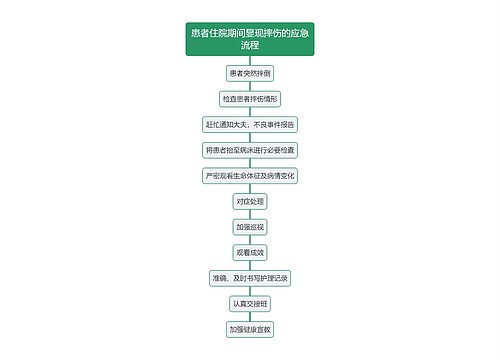 患者住院期间显现摔伤的应急流程