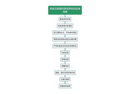 患者住院期间显现摔伤的应急流程