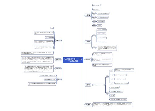 七年级语文下册《老王》思维导图