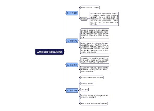 去柳州文庙需要注意什么思维导图