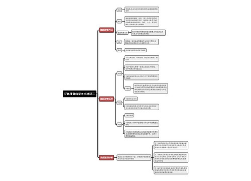 牙体牙髓病学考点速记二思维导图