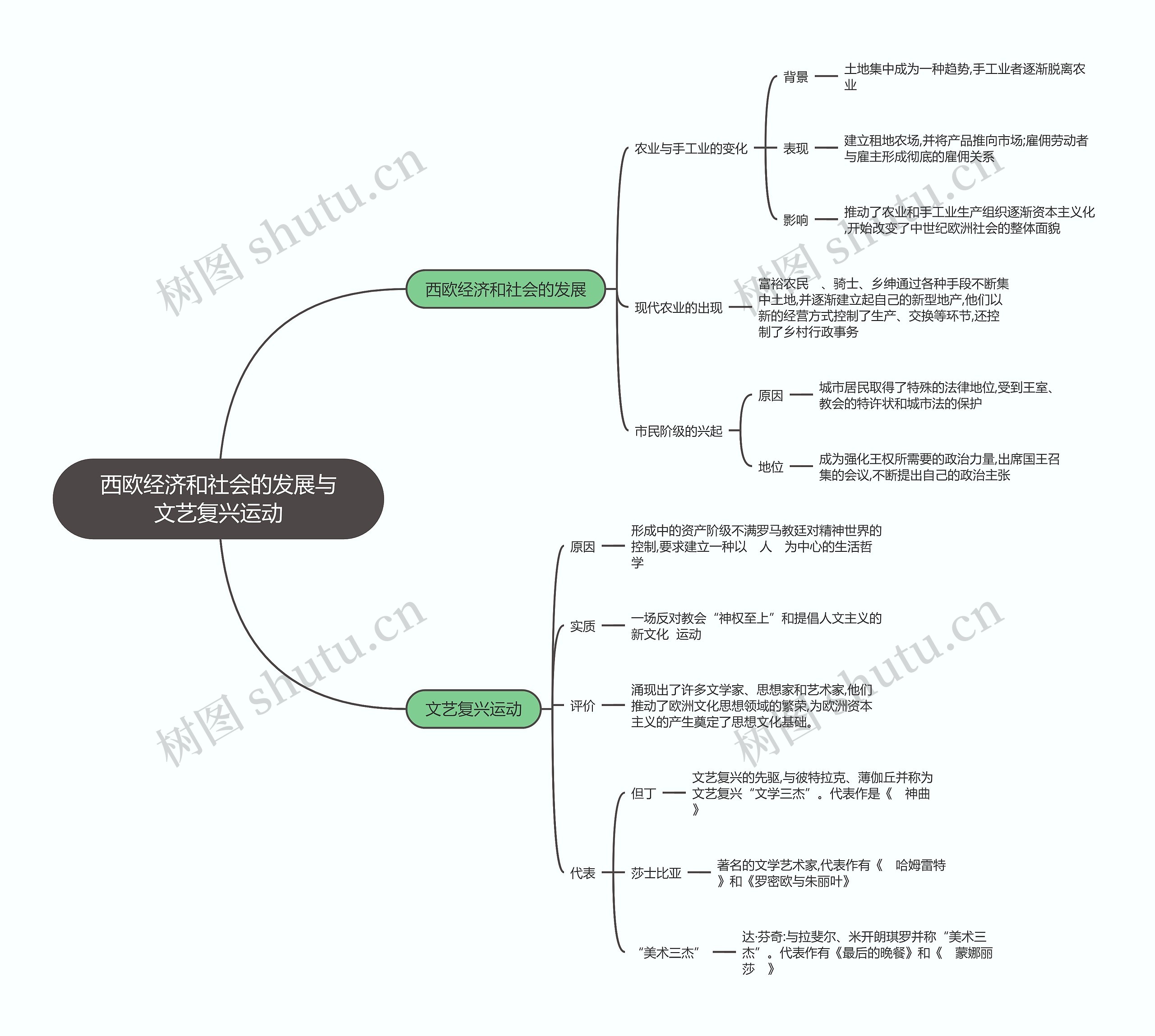 九年级历上册   西欧经济和社会的发展与文艺复兴运动