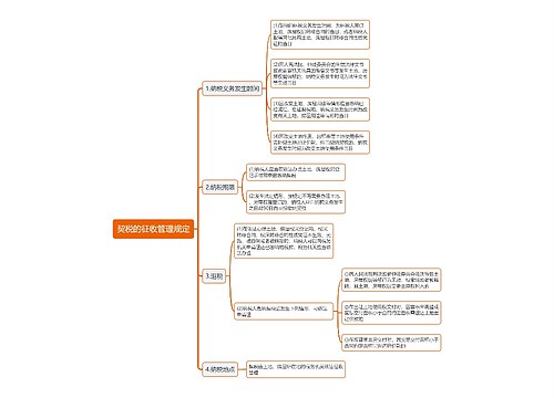 契税的征收管理规定思维导图