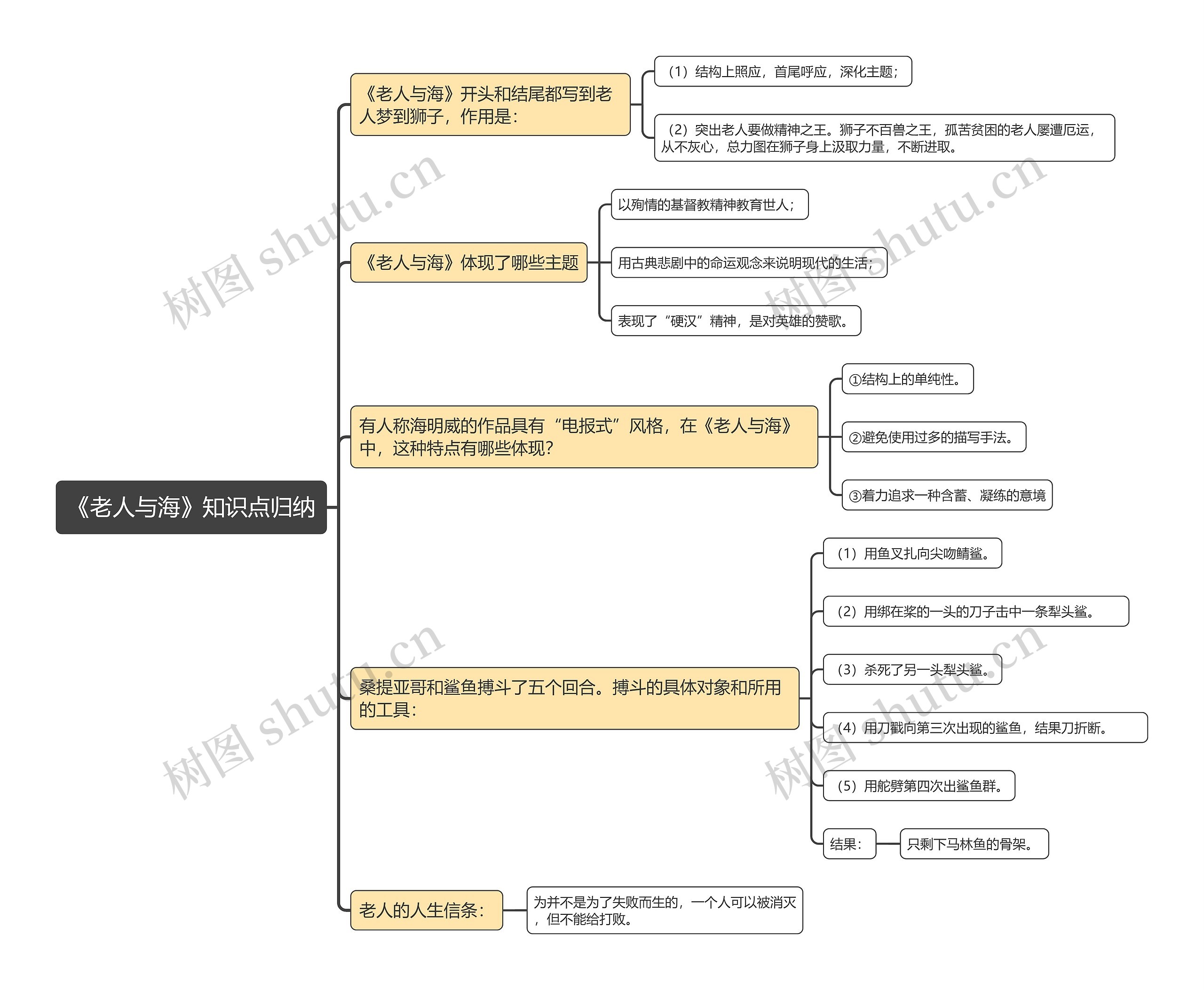 《老人与海》知识点归纳