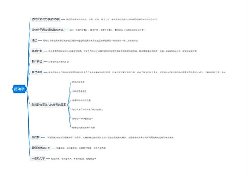 药动学思维导图