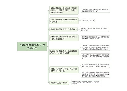 《随时卖掉你的公司》读书笔记二思维导图