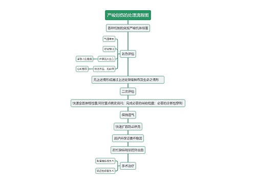 严峻创伤的处理流程图