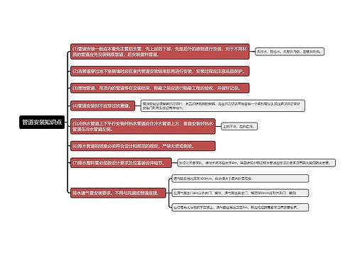 管道安装知识点