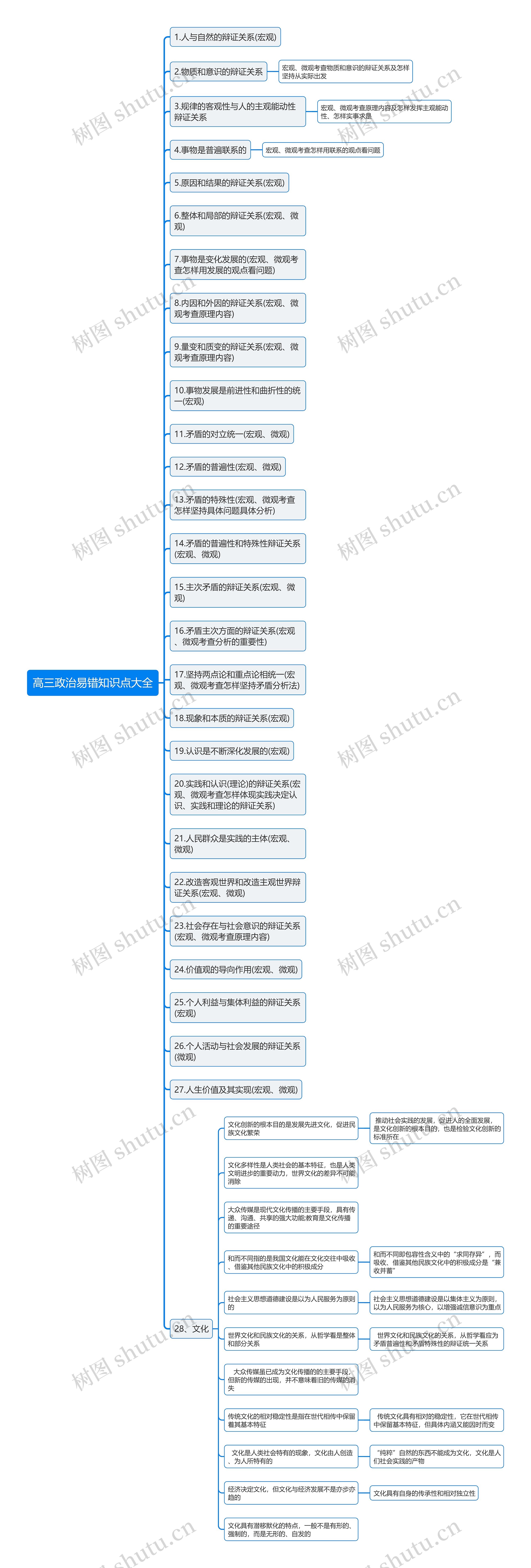 高三政治易错知识点大全思维导图