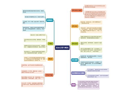 昆虫记章节概况思维导图