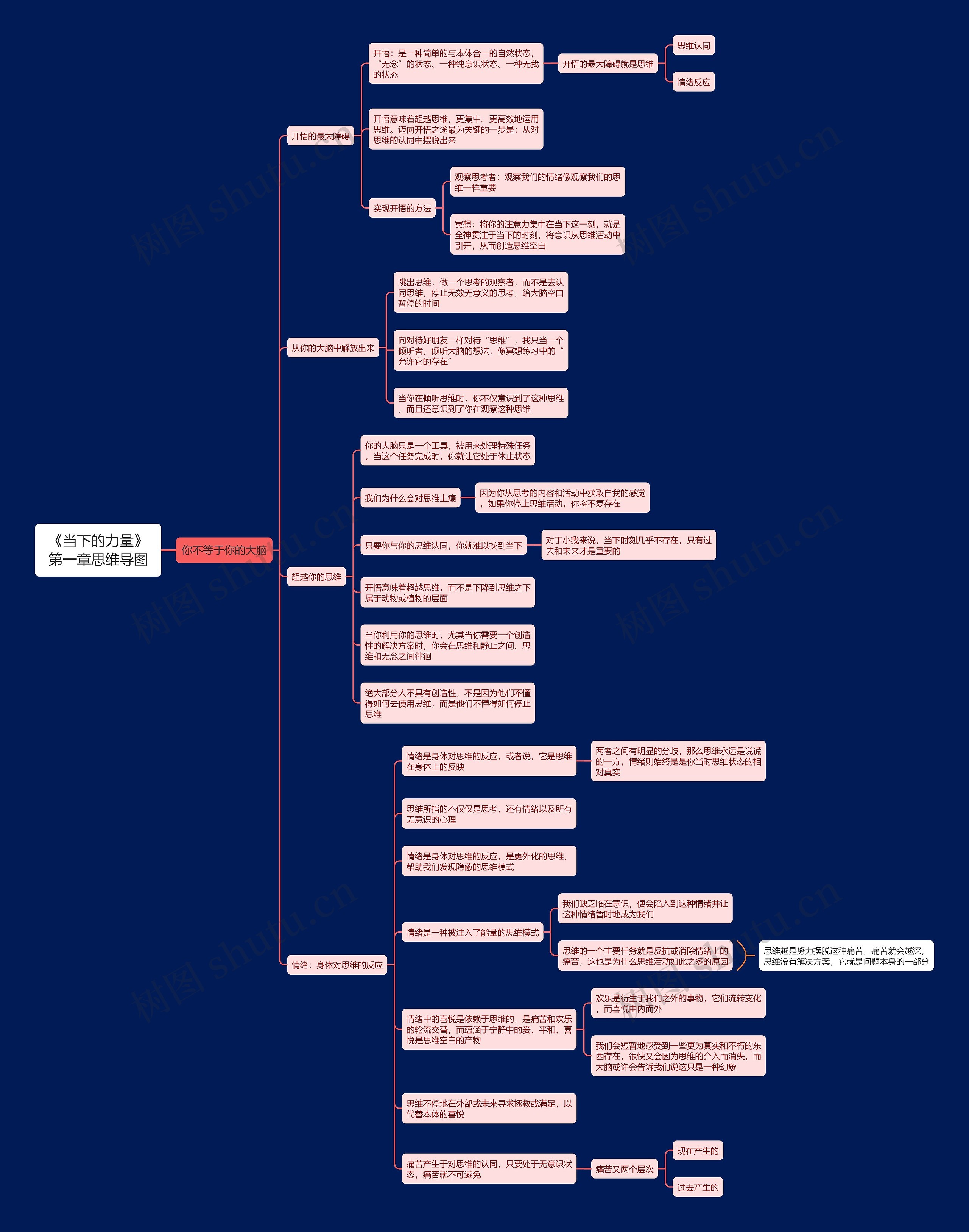 《当下的力量》第一章思维导图