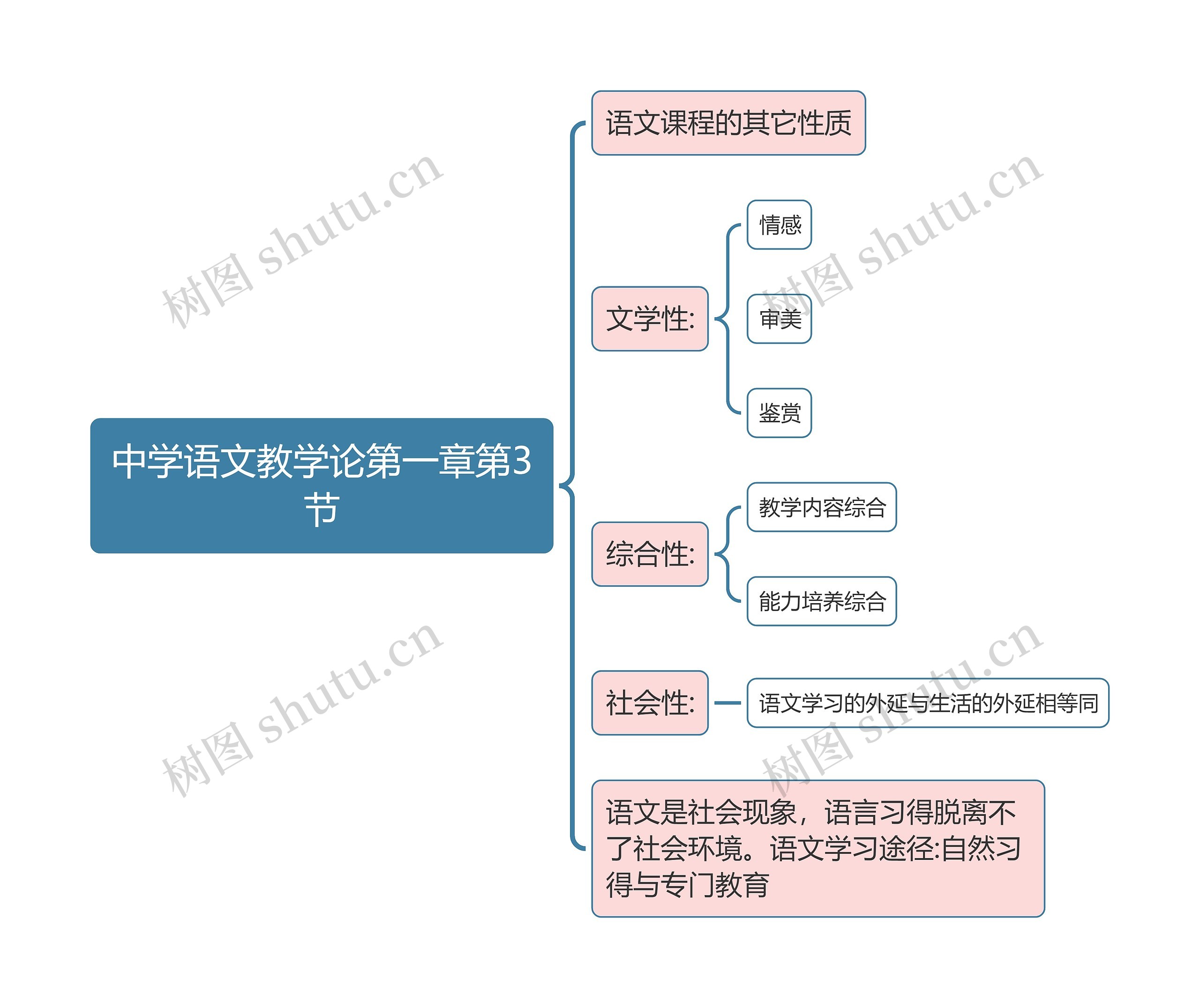 中学语文教学论第一章第3节思维导图