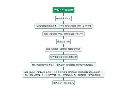 犬咬伤处理流程