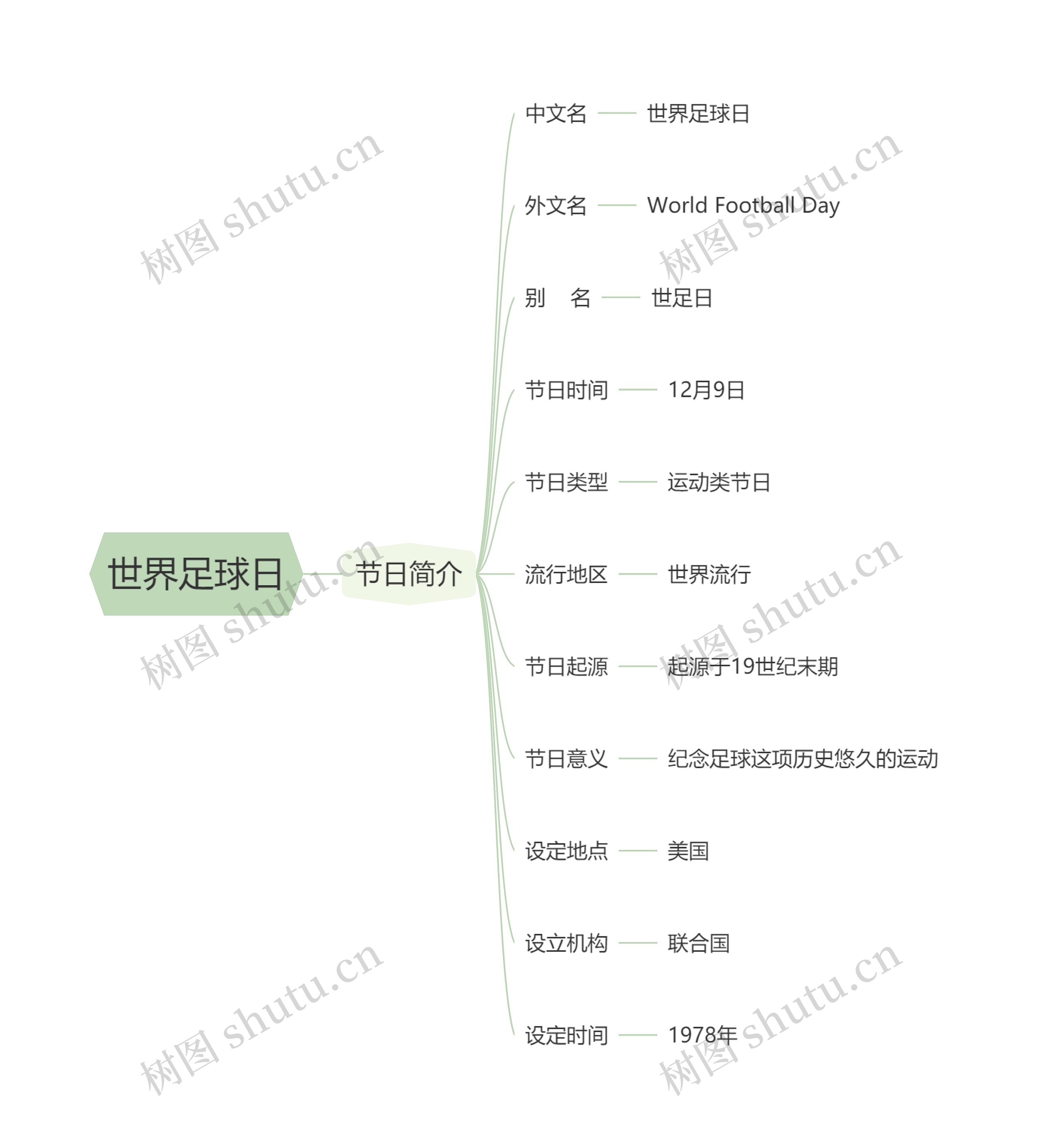 世界足球日思维导图