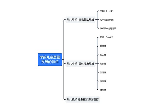 学前儿童思维发展的特点