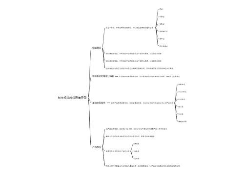 制作规范时机思维导图