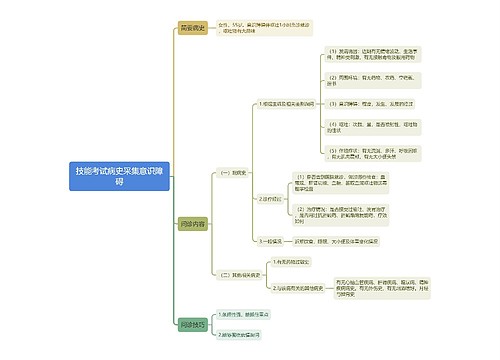 技能考试病史采集意识障碍思维导图