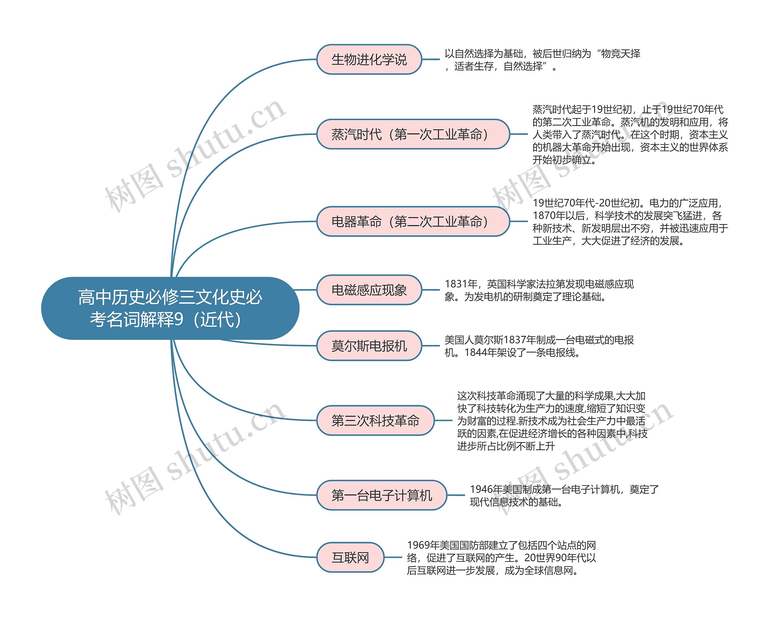 高中历史必修三文化史必考名词解释9（近代）