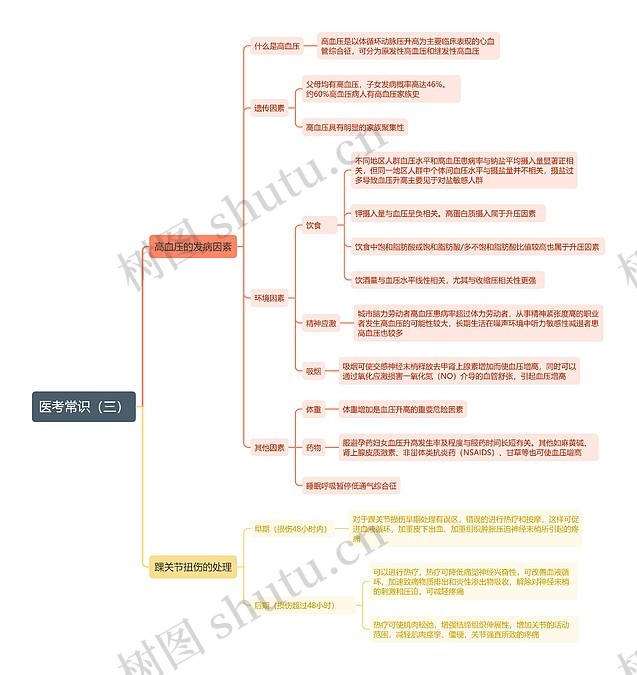 医考常识（三）思维导图_编号t733646-TreeMind树图