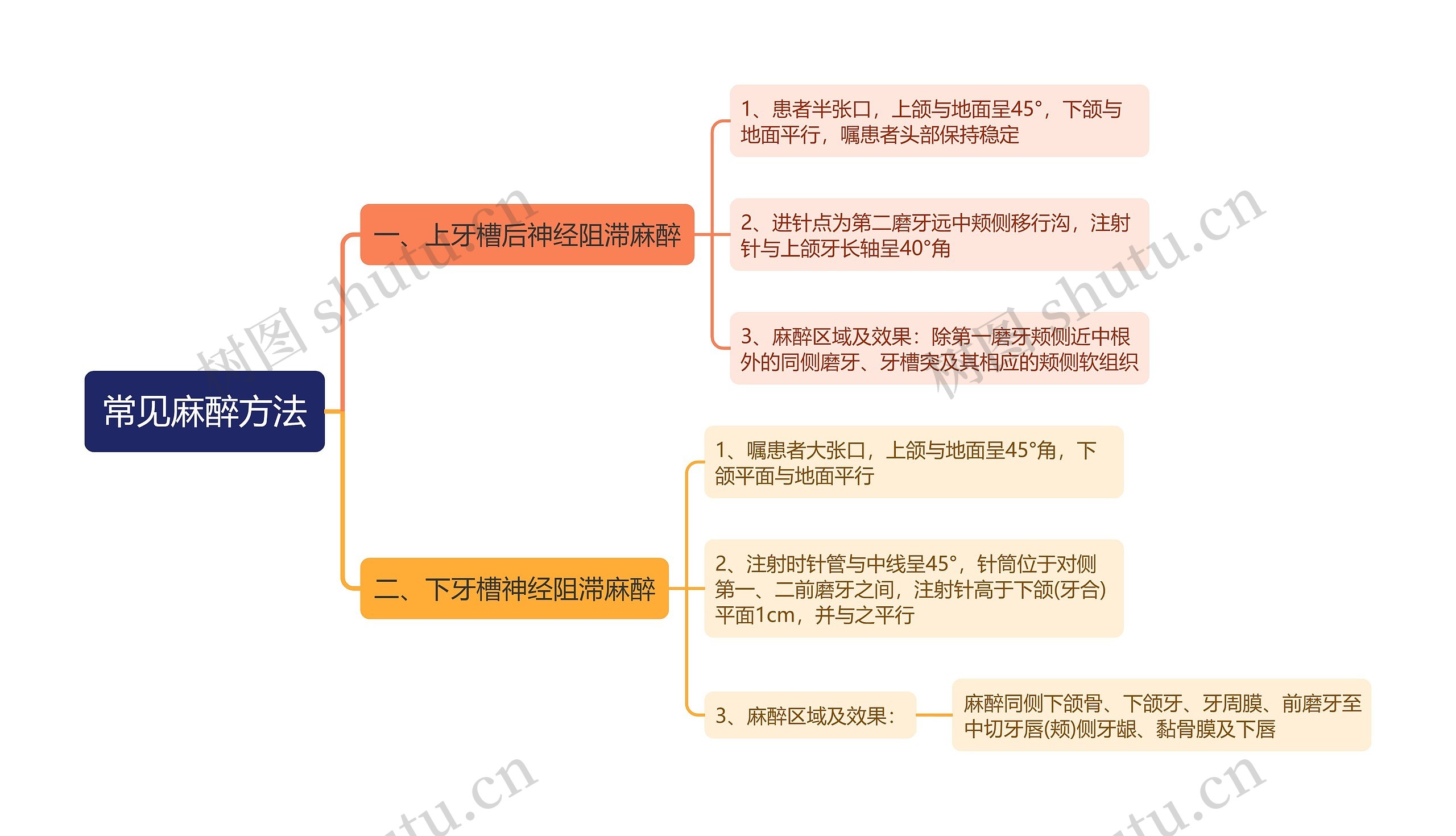 常见麻醉方法