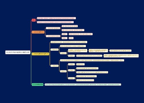 会计知识点成本差异的计算及分析思维导图