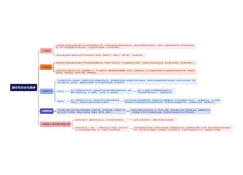 感受性的变化规律思维导图