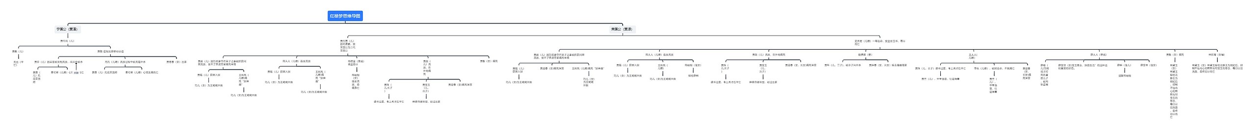 红楼梦人物关系思维导图