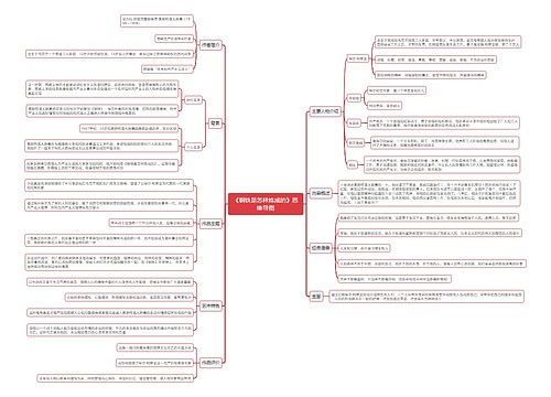 《钢铁是怎样炼成的》思维导图