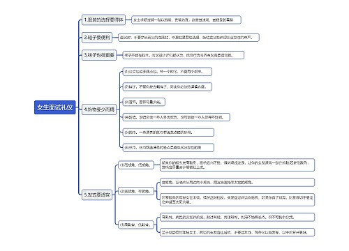 女生面试礼仪