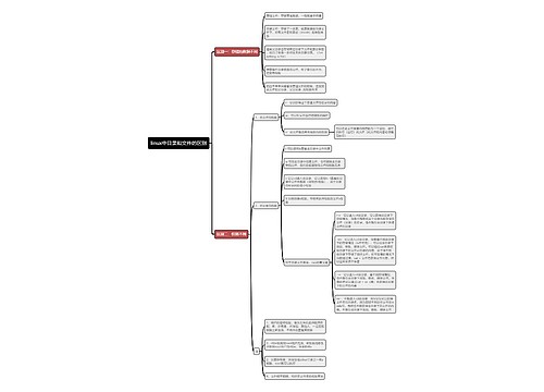 linux中目录和文件的区别思维导图